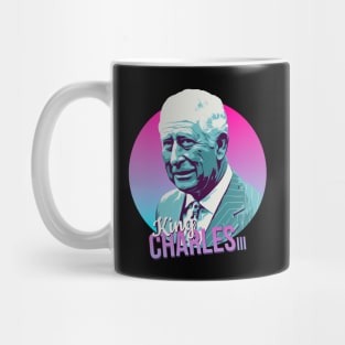 king charles retrowave Mug